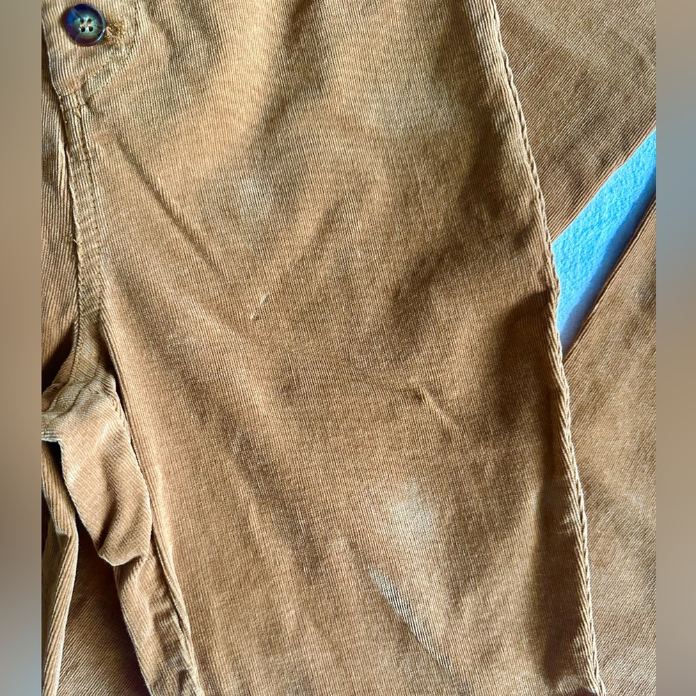 Forever 21 Mustard Brown 70’s style Corduroy Button-Front Jumpsuit - Picture 3 of 4
